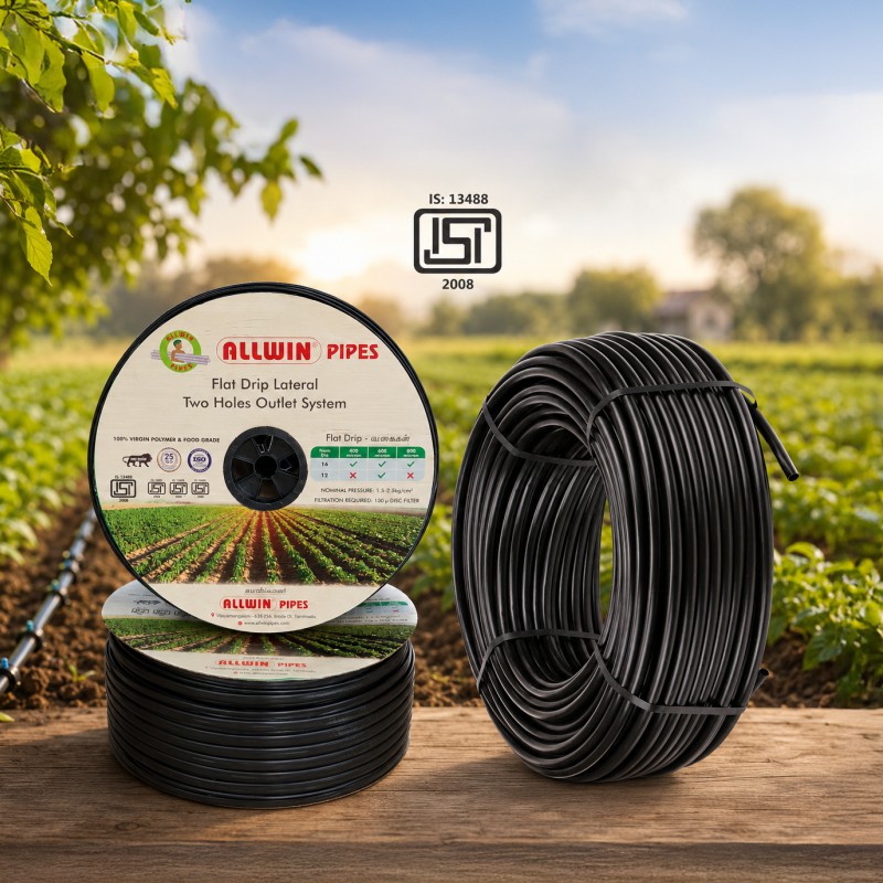 Flat Drip Irrigation Pipes