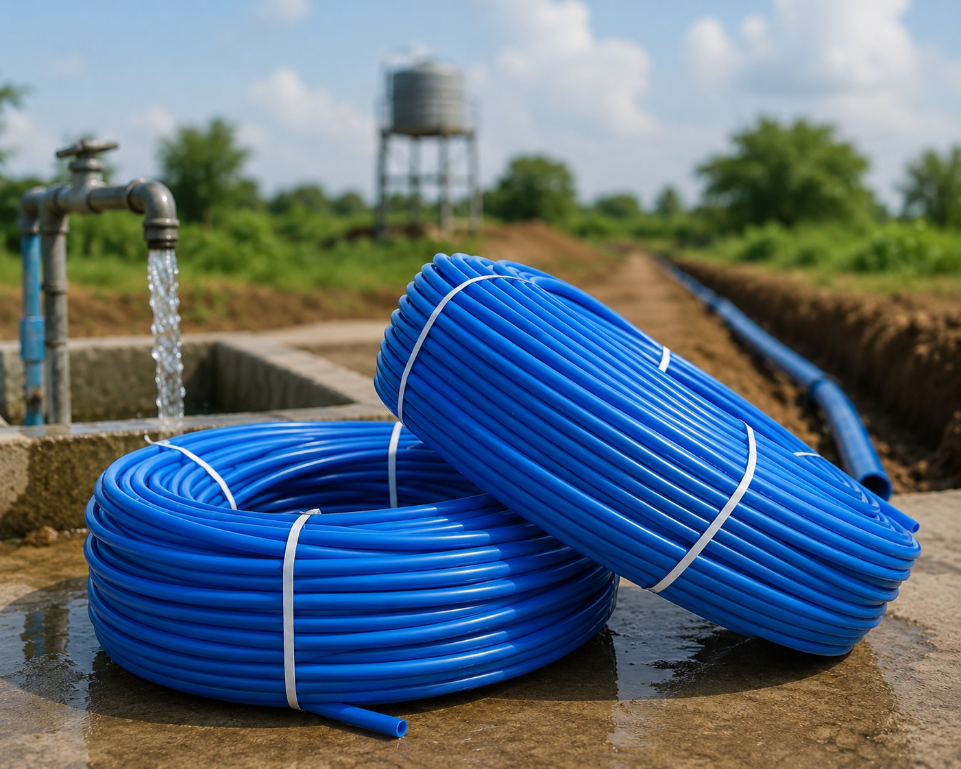 Allwin MDPE Pipes blue coil product image