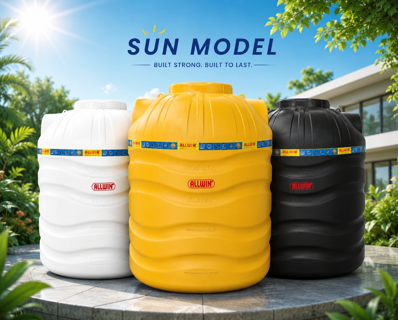 Allwin Sun Model water tank placeholder